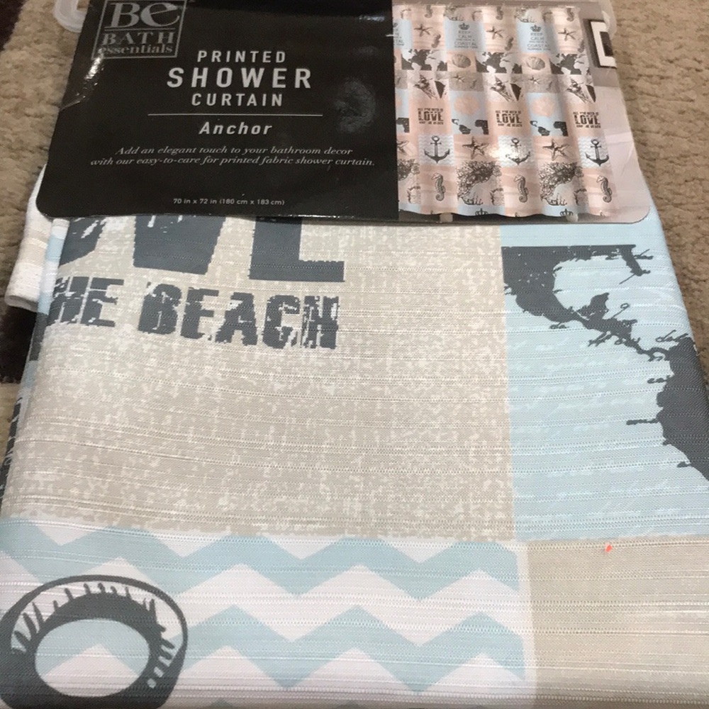 Anchor Printed Shower Curtain
